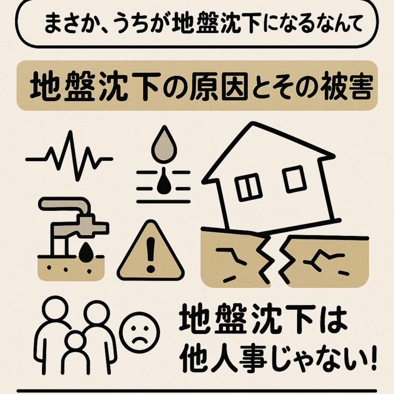 【地盤沈下】家の傾きを直すには？沈下修正工事の基礎知識|原因・工法・業者選び