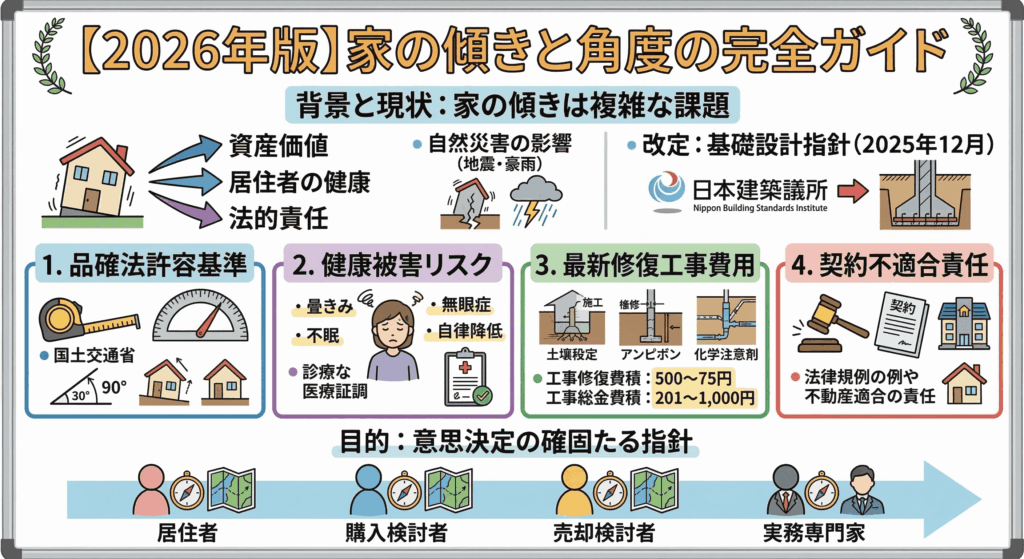 家の傾き 角度 概要